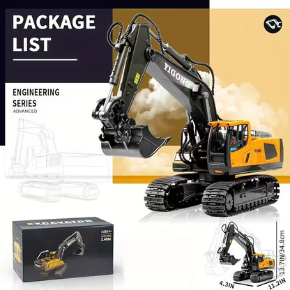 Bulldozer/Excavator Construction Vehicle with Alloy Metal Body