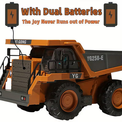Controlled Dump Truck Featuring Lights And Sounds