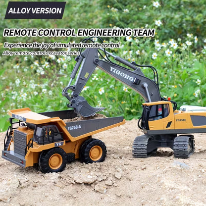 Bulldozer/Excavator Construction Vehicle with Alloy Metal Body