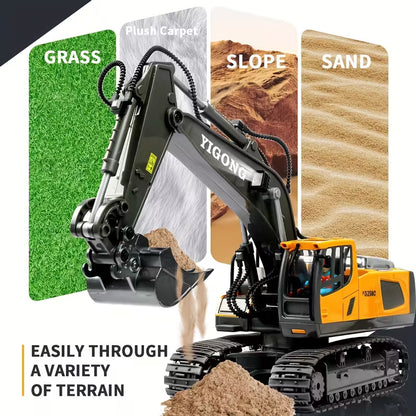 Bulldozer/Excavator Construction Vehicle with Alloy Metal Body